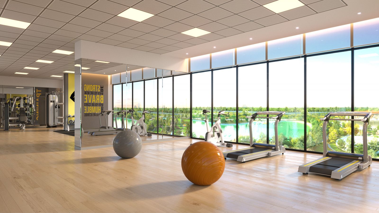 khu tập gym the matrix one